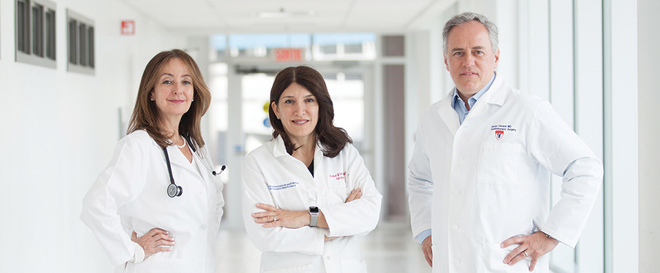 Les chercheurs transformant les soins cardiovasculaires : les docteurs Ariane Marelli, Nadia Giannetti et Renzo Cecere